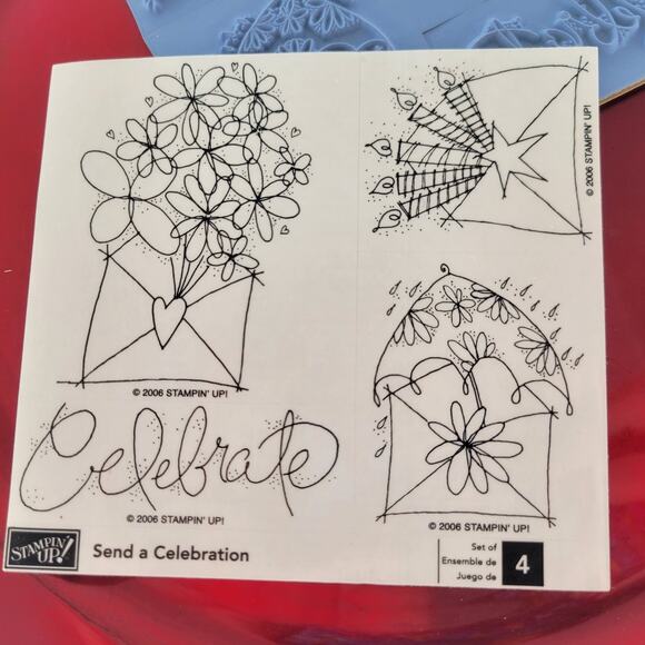 Stampin’ Up! Send a Celebration Stamp Set – Birthday Party Balloons Cake, New - Picture 1 of 4